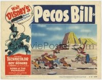 5r728 PECOS BILL LC #3 1954 Disney cartoon, he's running off a group of Native American Indians!