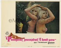 5r755 PUSSYCAT PUSSYCAT I LOVE YOU LC #1 1970 c/u of two sexy topless blondes back to back!