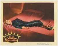 5r756 QUEEN BEE LC 1955 Joan Crawford laying sideways on king size bed in sexy dress!