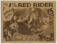 5r768 RED RIDER chapter 1 LC 1934 angry Buck Jones, Universal cowboy serial, Sentenced to Die!