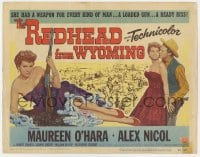 5r124 REDHEAD FROM WYOMING TC 1953 sexy Maureen O'Hara had a weapon for every kind of man!