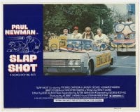 5r831 SLAP SHOT LC #2 1977 hockey star Paul Newman in car at parade after winning the big game!