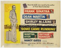 5r129 SOME CAME RUNNING TC 1958 full-length art of Frank Sinatra + Dean Martin, Shirley MacLaine!