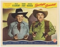 5r850 SPOTLIGHT SCANDALS LC 1943 best close up of Billy Gilbert & Frank Fay both pointing two guns!