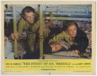 5r857 STORY OF DR. WASSELL LC 1944 c/u of Gary Cooper & Signe Hasso in bunks, Cecil B. DeMille