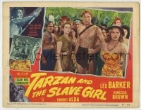 5r879 TARZAN & THE SLAVE GIRL LC #5 1950 Lex Barker, Vanessa Brown, Denise Darcel & natives!