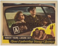 5r900 THOSE ENDEARING YOUNG CHARMS LC 1945 soldier Robert Young & Laraine Day in convertible car!