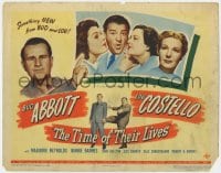5r144 TIME OF THEIR LIVES TC 1946 Abbott & Costello, Marjorie Reynolds, wacky time travel sci-fi!