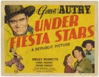5r149 UNDER FIESTA STARS TC 1941 Gene Autry & Smiley Burnette, Carol Hughes!