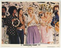 5r941 VANISHING POINT LC #2 1971 Rita Coolidge, Ted Neeley & others singing into mikes on stage!