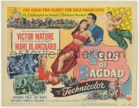 5r150 VEILS OF BAGDAD TC 1953 Victor Mature & sexy harem girl Mari Blanchard with wild pagan lips!