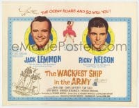 5r153 WACKIEST SHIP IN THE ARMY TC 1960 Jack Lemmon & Ricky Nelson in the Navy!
