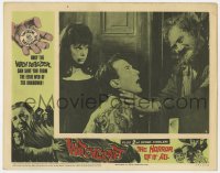 5r980 WITCHCRAFT/HORROR OF IT ALL LC #4 1964 creepy woman watches bearded man strangling guy!