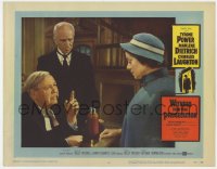 5r981 WITNESS FOR THE PROSECUTION LC #8 1958 Billy Wilder, Charles Laughton & Elsa Lanchester!