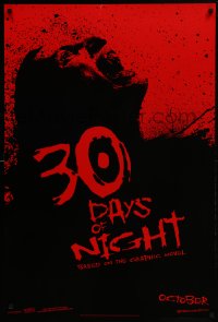 5s009 30 DAYS OF NIGHT teaser 1sh 2009 Josh Hartnett & Melissa George fight vampires in Alaska!