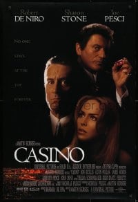 5s167 CASINO DS 1sh 1995 Martin Scorsese, Robert De Niro & Sharon Stone, Joe Pesci, cast image!