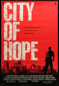 5s181 CITY OF HOPE DS 1sh 1991 John Sayles, you buy your way in and fight your way out!