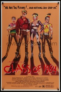 5s182 CLASS OF 1984 1sh 1982 art of bad punk teens, we are the future & nothing can stop us!