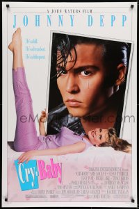 5s211 CRY-BABY DS 1sh 1990 directed by John Waters, Johnny Depp is a doll, Amy Locane
