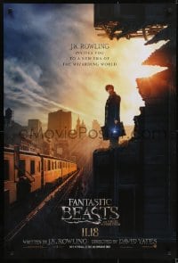 5s299 FANTASTIC BEASTS & WHERE TO FIND THEM int'l teaser DS 1sh 2016 Yates, J.K. Rowling, Miller!