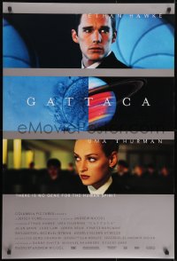 5s341 GATTACA DS 1sh 1997 Ethan Hawke, Uma Thurman, there is no gene for the human spirit!