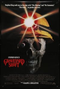 5s368 GRAVEYARD SHIFT DS 1sh 1990 Stephen King, Brad Dourif, creepy image of dead miner!