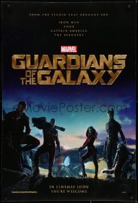 5s379 GUARDIANS OF THE GALAXY int'l teaser DS 1sh 2014 Zoe Saldana, Marvel Comics sci-fi!