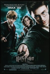 5s394 HARRY POTTER & THE ORDER OF THE PHOENIX DS 1sh 2007 Radcliffe, experience it in IMAX 3D!