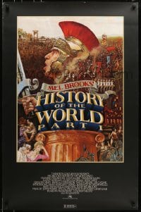 5s415 HISTORY OF THE WORLD PART I studio style 1sh 1981 artwork of Roman soldier Mel Brooks by John Alvin!