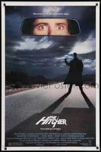 5s416 HITCHER 1sh 1986 C. Thomas Howell, Jennifer Jason Leigh! Rutger Hauer with thumb in air