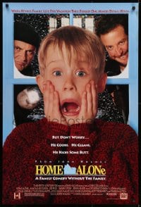 5s420 HOME ALONE DS 1sh 1990 classic Macaulay Culkin, Daniel Stern, Joe Pesci!