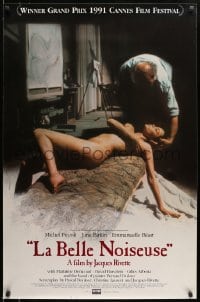 5s483 LA BELLE NOISEUSE 1sh 1991 sexy naked Emmanuelle Beart helps famous French painter!