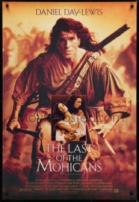 5s501 LAST OF THE MOHICANS DS 1sh 1992 Michael Mann directed, Daniel Day Lewis in action!
