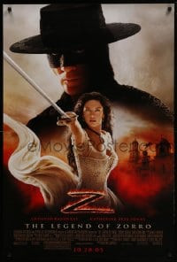 5s505 LEGEND OF ZORRO advance DS 1sh 2005 Antonio Banderas is Zorro, sexy Catherine Zeta-Jones!