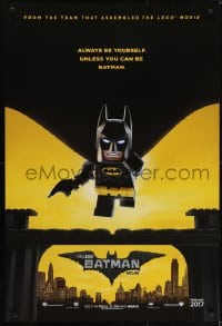 5s506 LEGO BATMAN MOVIE teaser DS 1sh 2017 always be yourself, unless you can be Batman, 2017 style