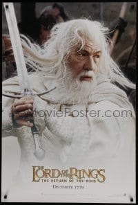 5s532 LORD OF THE RINGS: THE RETURN OF THE KING teaser 1sh 2003 Ian McKellan as Gandalf!