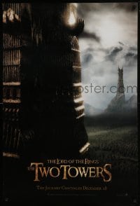 5s536 LORD OF THE RINGS: THE TWO TOWERS teaser 1sh 2002 Peter Jackson & J.R.R. Tolkien epic!