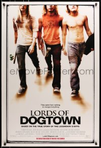 5s537 LORDS OF DOGTOWN advance DS 1sh 2005 Emile Hirsch, Victor Rasuk, early skateboarders!