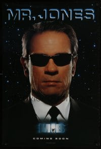 5s576 MEN IN BLACK teaser DS 1sh 1997 cool close-up of Tommy Lee Jones in shades!
