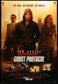 5s586 MISSION: IMPOSSIBLE GHOST PROTOCOL advance DS 1sh 2011 hooded spy Tom Cruise & top cast!