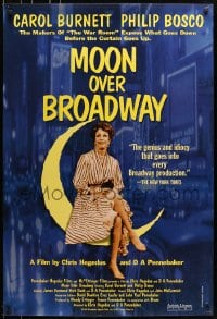 5s592 MOON OVER BROADWAY 1sh 1997 cool image of comedienne Carol Burnett, New York City!