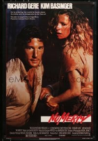 5s617 NO MERCY 1sh 1986 close up of sexy Kim Basinger handcuffed to Richard Gere!