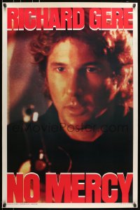5s618 NO MERCY teaser 1sh 1986 Kim Bassinger, cool close-up of undercover Chicago cop Richard Gere!
