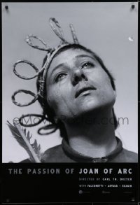 5s641 PASSION OF JOAN OF ARC 1sh R2017 Carl Theodor Dreyer, incredible close-up of Falconetti!