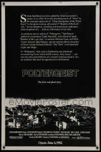 5s670 POLTERGEIST advance 1sh 1982 Hooper, creepy image of the planned community of Cuesta Verde!