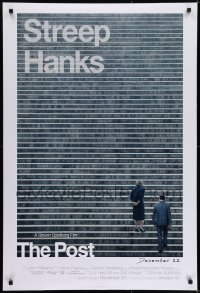 5s671 POST style A teaser DS 1sh 2017 Meryl Streep, Tom Hanks, Paulson, Odenkirk, limited release!