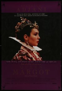 5s691 QUEEN MARGOT 1sh 1994 La Reine Margot, super close up of beautiful Isabelle Adjani!