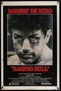 5s695 RAGING BULL 1sh 1980 Hagio art of Robert De Niro, Martin Scorsese boxing classic!
