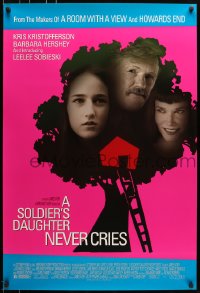 5s788 SOLDIER'S DAUGHTER NEVER CRIES 1sh 1998 Kris Kristofferson, Barbara Hershey, Leelee Sobieski!