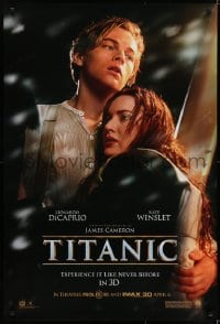 5s882 TITANIC IMAX DS 1sh R2012 Leonardo DiCaprio & Winslet, Cameron, collide with destiny!